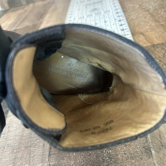 John Varvatos Handmade Italy Black Ankle Boots Mens 9 - Picture 7 of 12